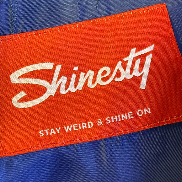 Shinesty Snowflake Western Suit Jacket 50 Pants 46x35 Blue White Holiday Party - Picture 13 of 16